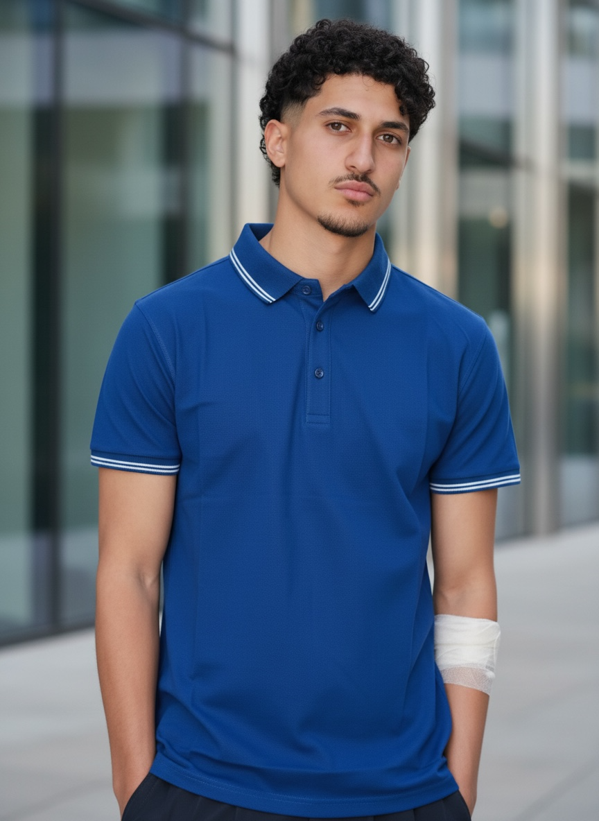 THE FOUNDER BLUE POLO