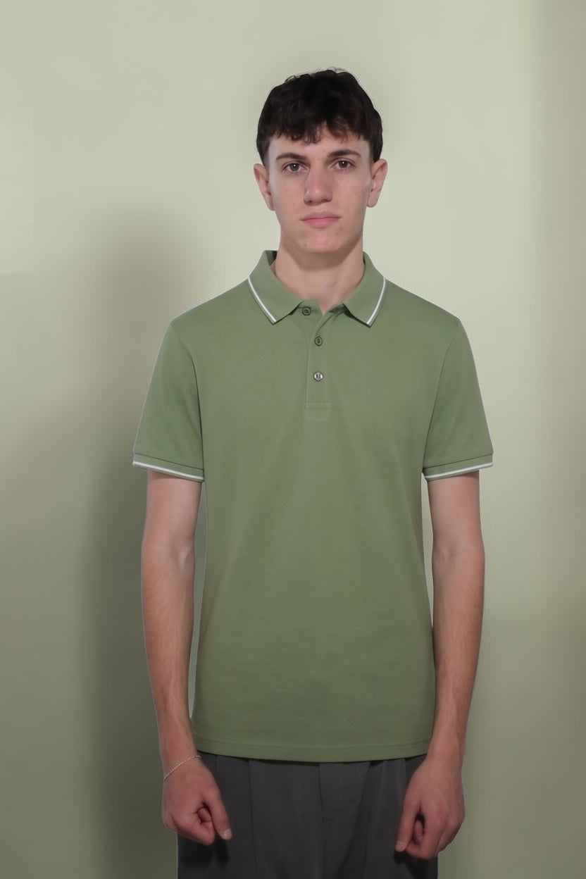 THE FOUNDER SAGE GREEN POLO