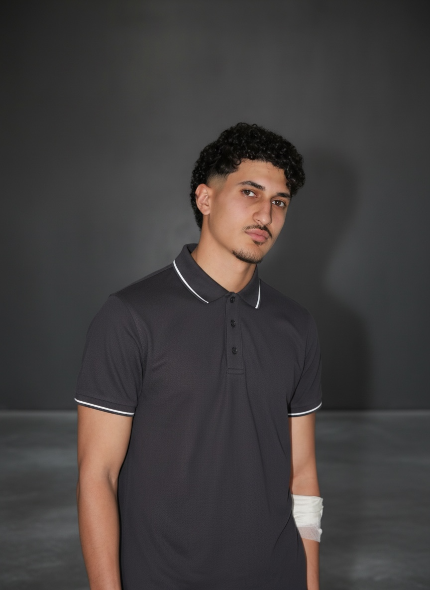 THE FOUNDER BLACK POLO