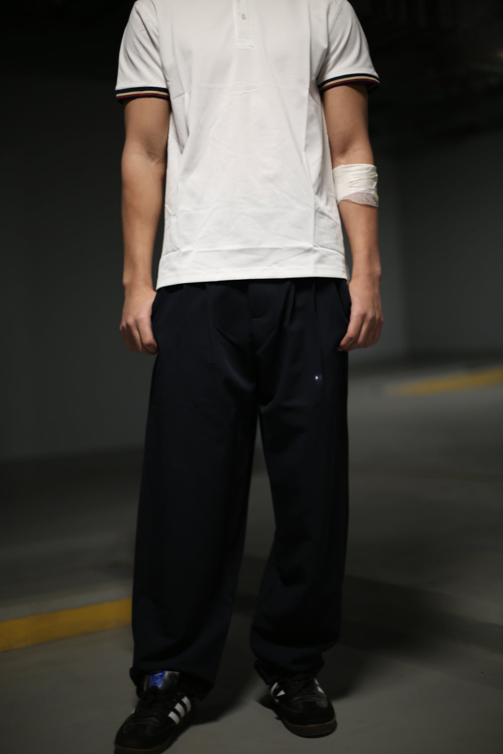 BLACK STRUCTURE PANTS