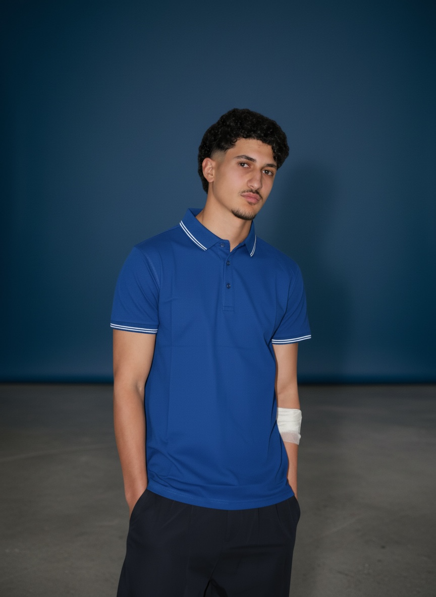 THE FOUNDER BLUE POLO