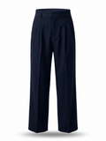 NAVY STRUCTURE PANTS